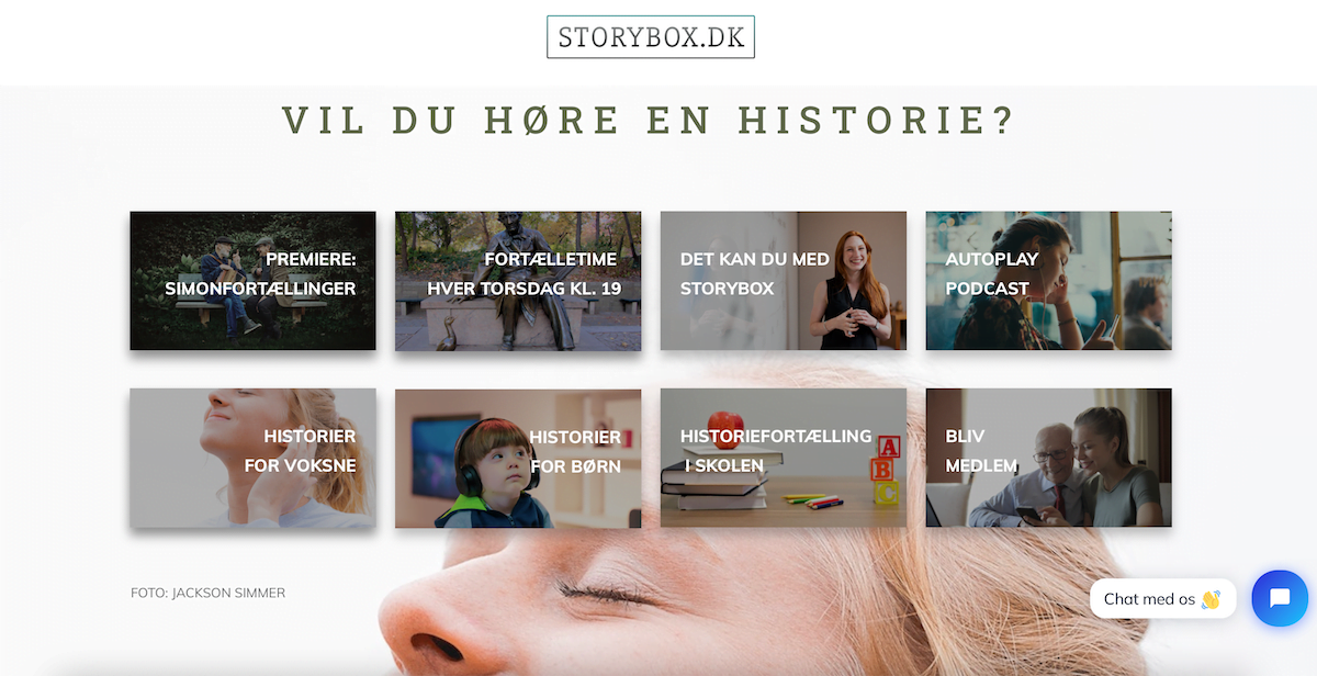 Historiefortæller Jens Peter Madsen er også på Storybox